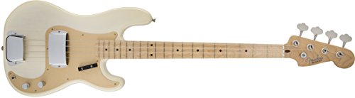 Fender American Vintage '58 Precision Bass Guitar, Maple Fingerboard - White Blonde