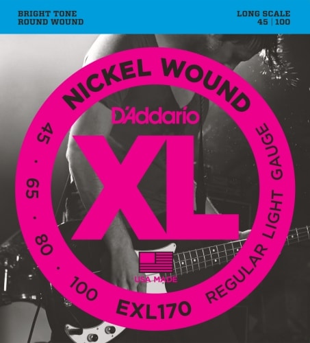 D'Addario EXL170 Nickel Wound Bass Guitar Strings